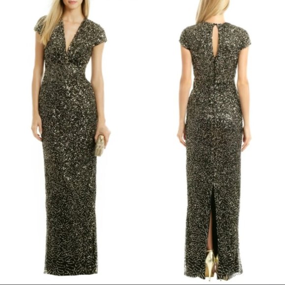 Nicole Miller Dresses & Skirts - Nicole Miller Midnight Sequin Stars Gown $650
